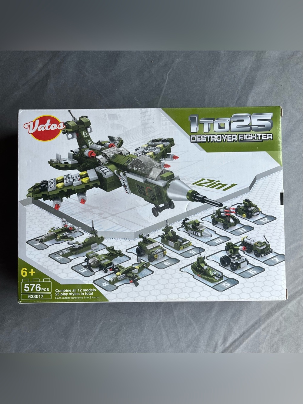 Vatos Destroyer Fighter 1-25 styles Brick Building Kit New In Box